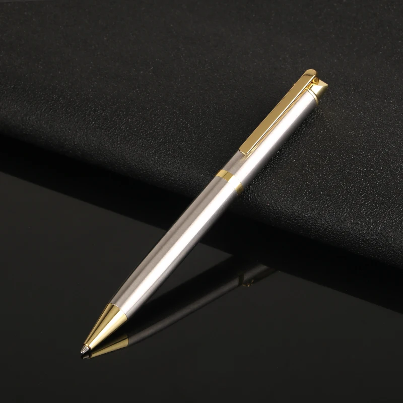 2024 Promotion Fashion Writing Pen Metal Ball Pen Personalized Logo with Replaceable Ballpoint Pen Refills