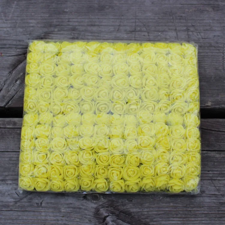 Artificial rose, handmade foam flowers,diy candy box, garland accessories 144pcs/bag