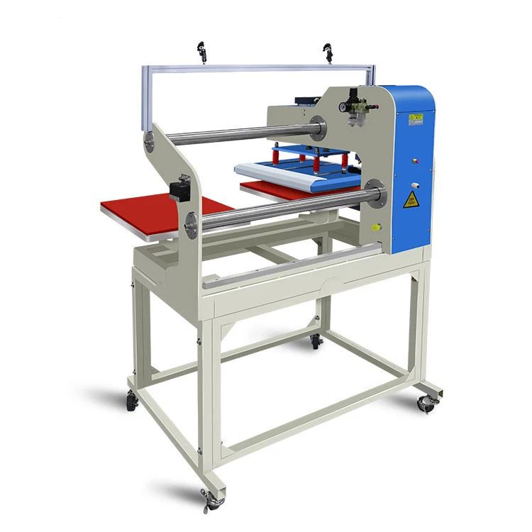 Hot transfer printing dual station 60 * 40cm fully automatic pneumatic hot press machine