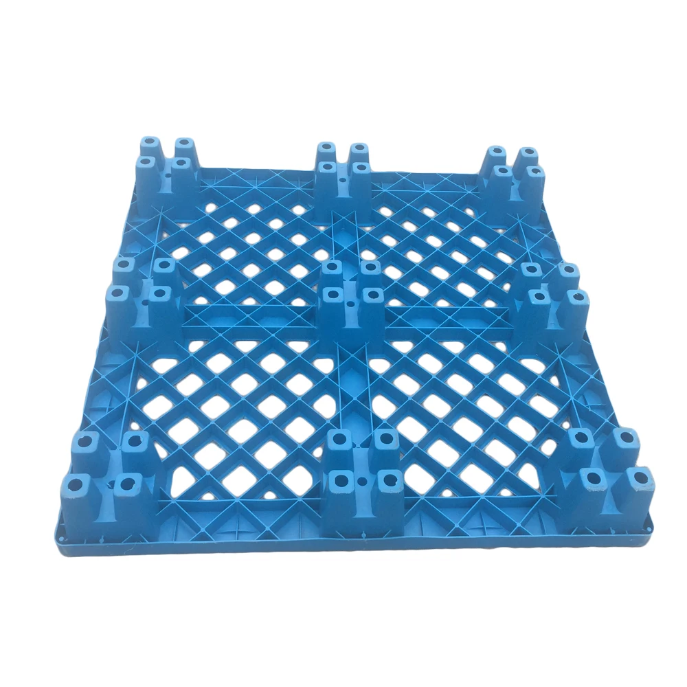 Euro pallet grid surface stackable 9 legs plastic pallet