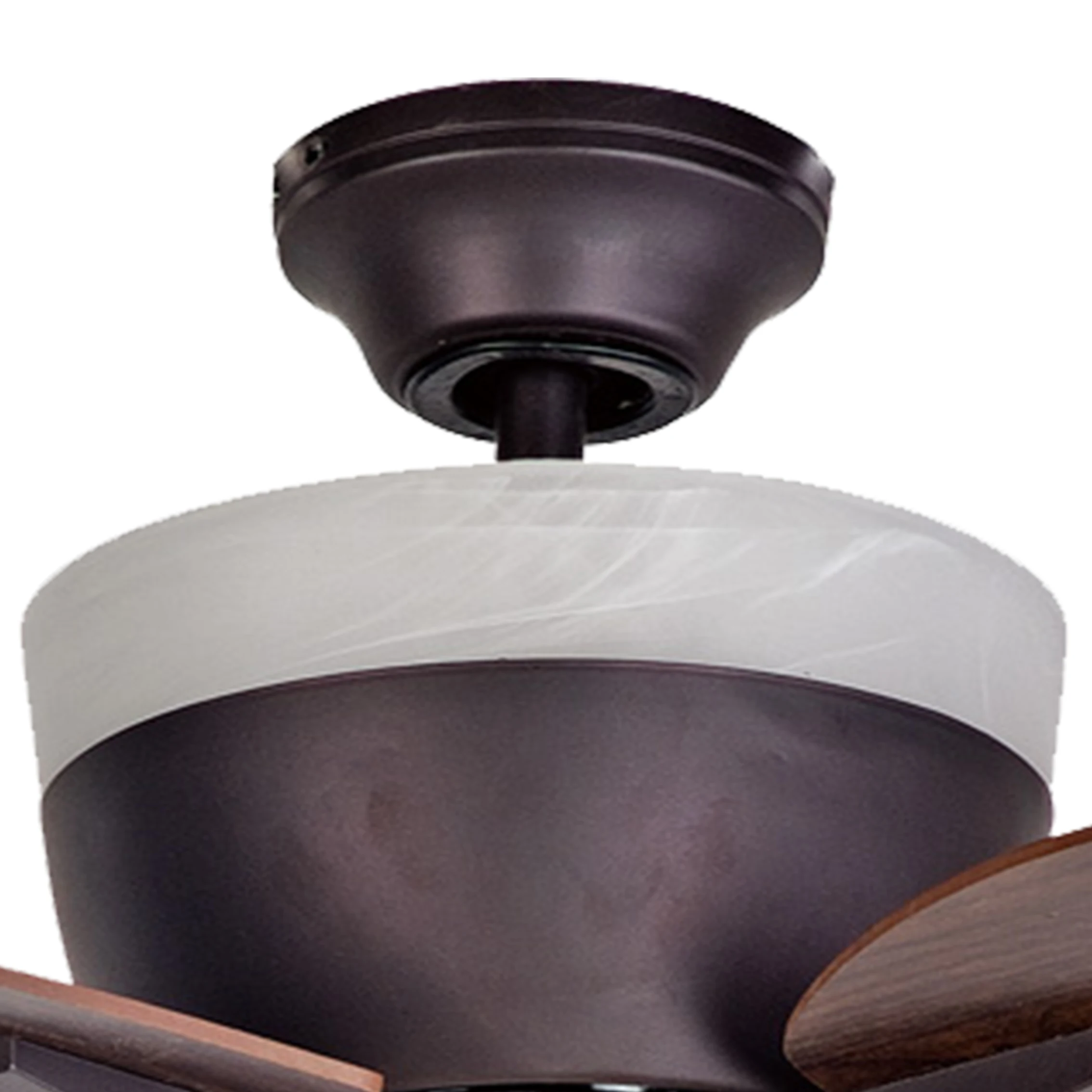 42 inch European Style/Modern Air Cooling Fan Home ORB Ceiling Fan Light with 4 MDF Knife Shape Blades, include Wall Control