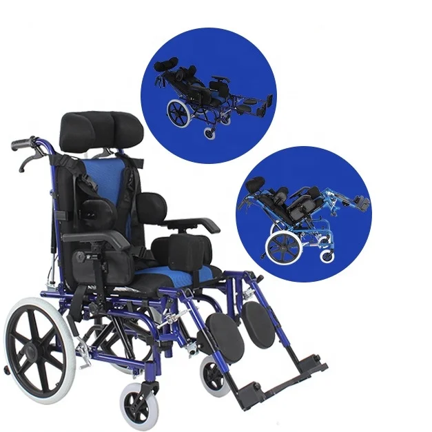 THR-CW958L Rehabition equipment cheap recliner standing wheelchair for cerebral palsy children