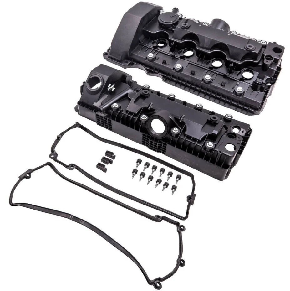 Left & Right Engine Valve Cover Set For BMW 750i 750Li 11127522159 11127563474