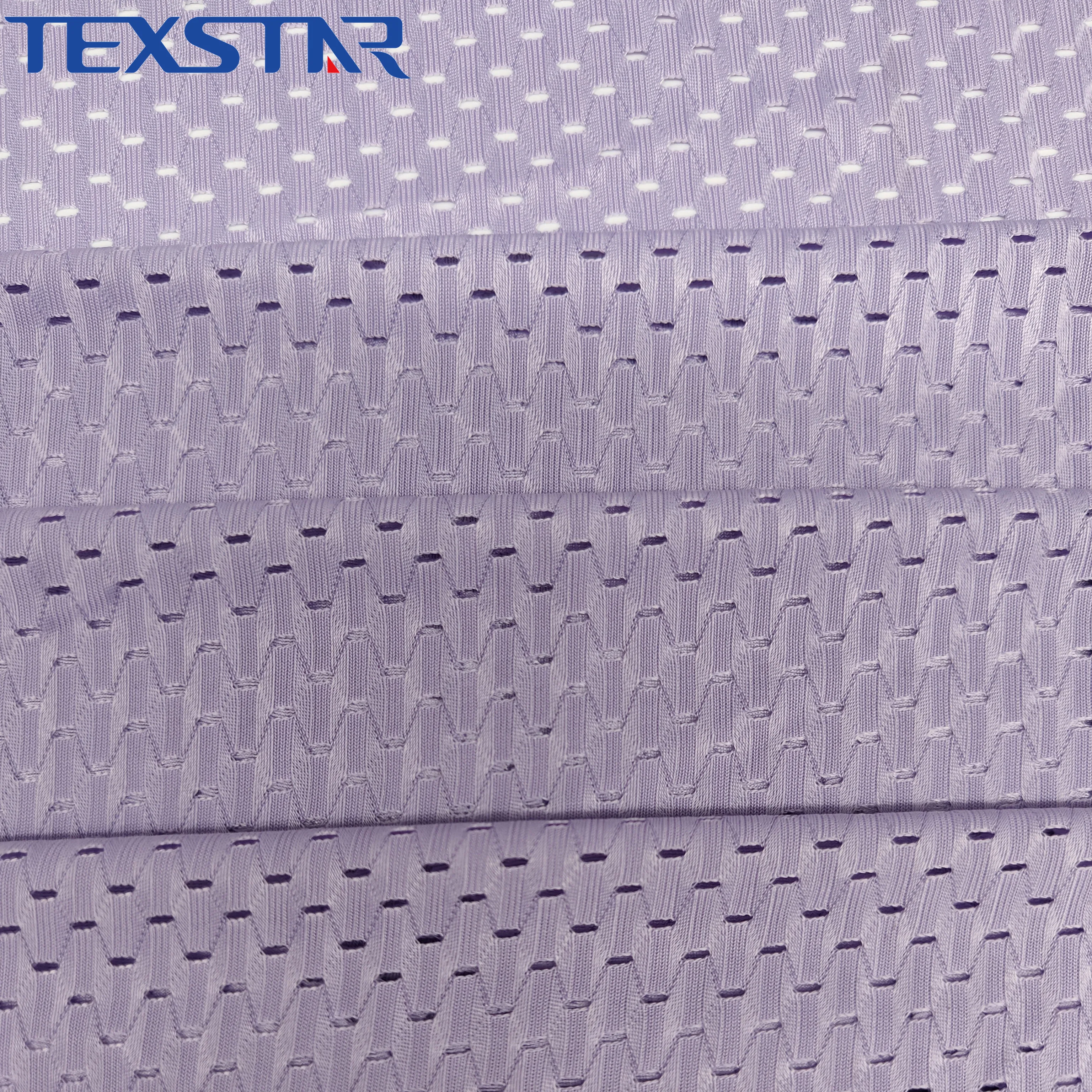 Polyester Spandex Low Elastic Stretch Mesh Fabric for Active Wear Mens Shorts Jogger Sportswear