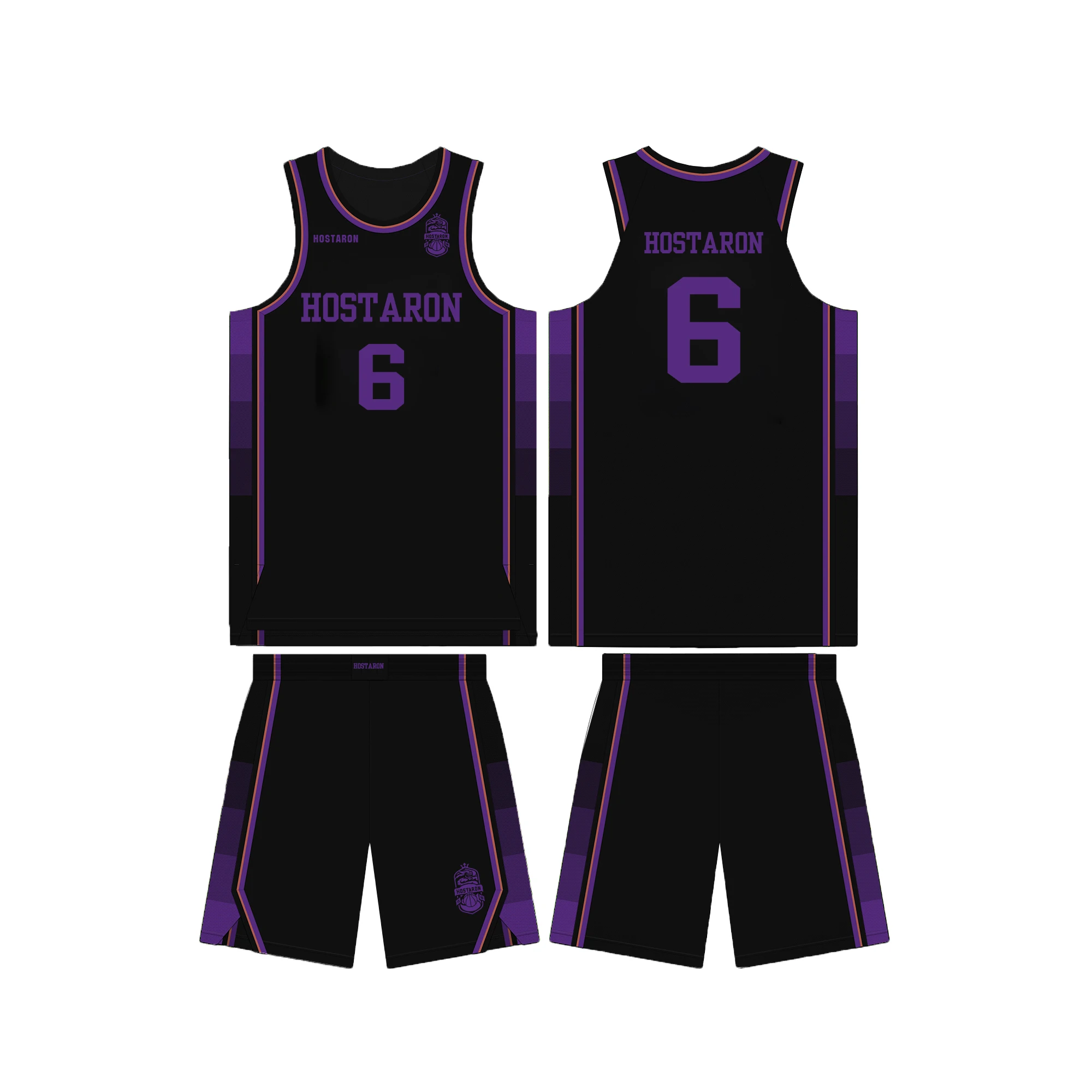 HOSTARON Custom Basketball Kit Sublimation Basketball T Shirt Quick Dry Basketball Uniforms Camisa Basquete Embroidered Jersey