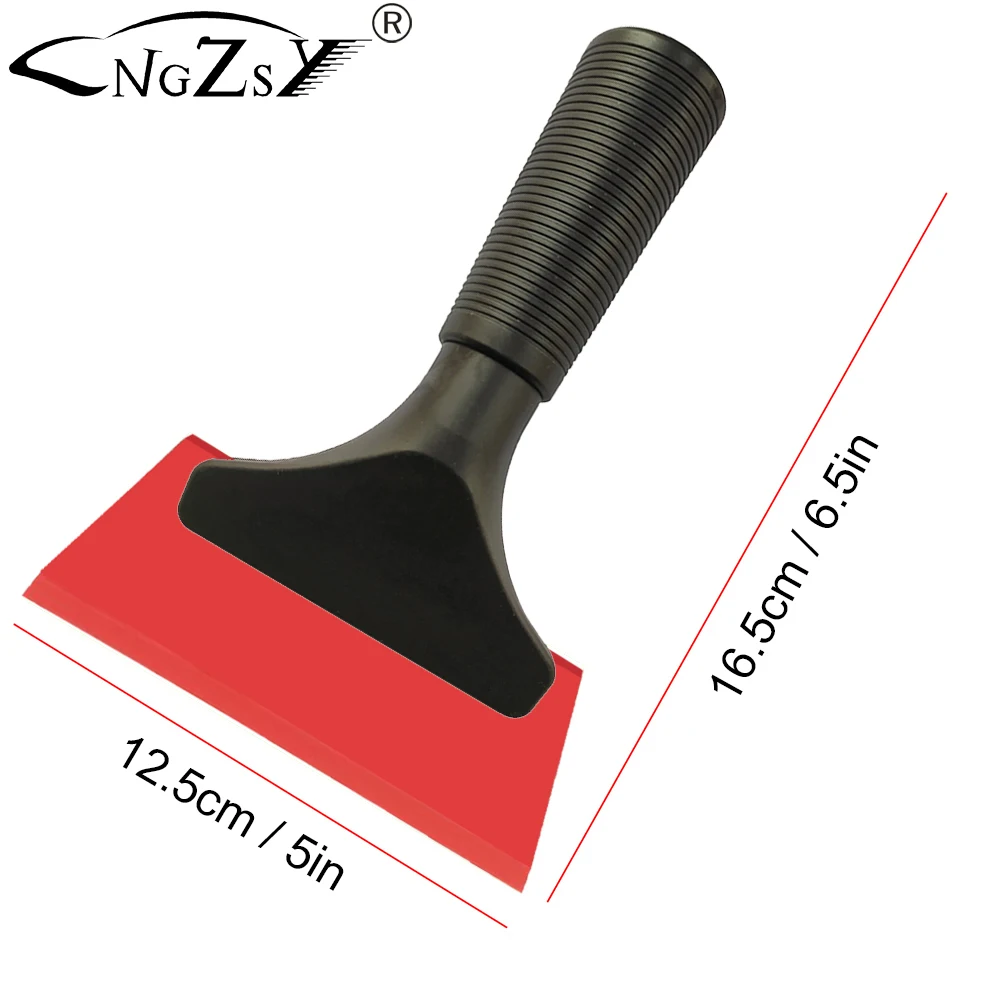 Rubber Blade Handle Scraper Car Wash Tool Window Ice Snow Water Wiper Wrap Vinyl Glass Tinting Kitchen Cleaning Squeegee B69