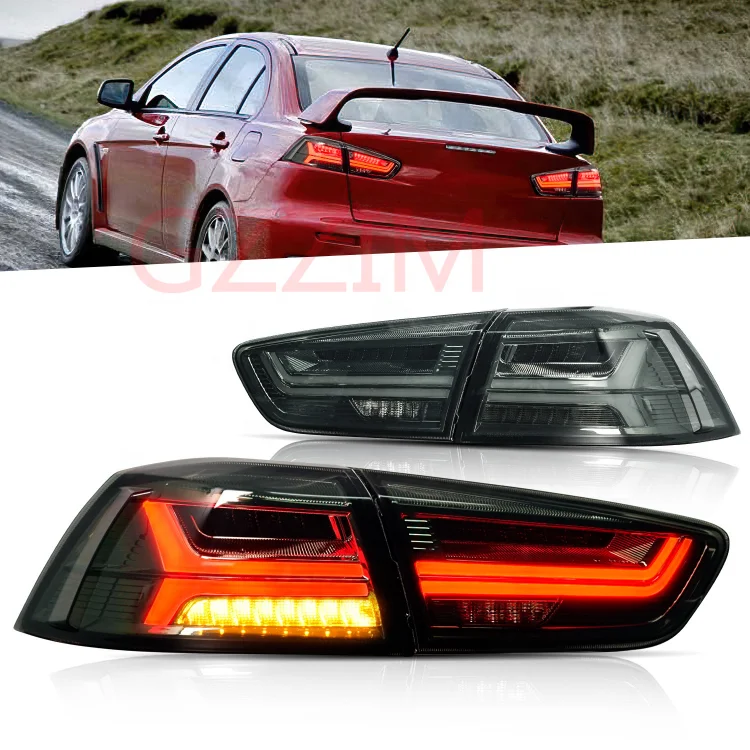Led Rear Bumper Reflector Lights with Flow Brake Turn Signal Lamp for Lancer 2007-20018