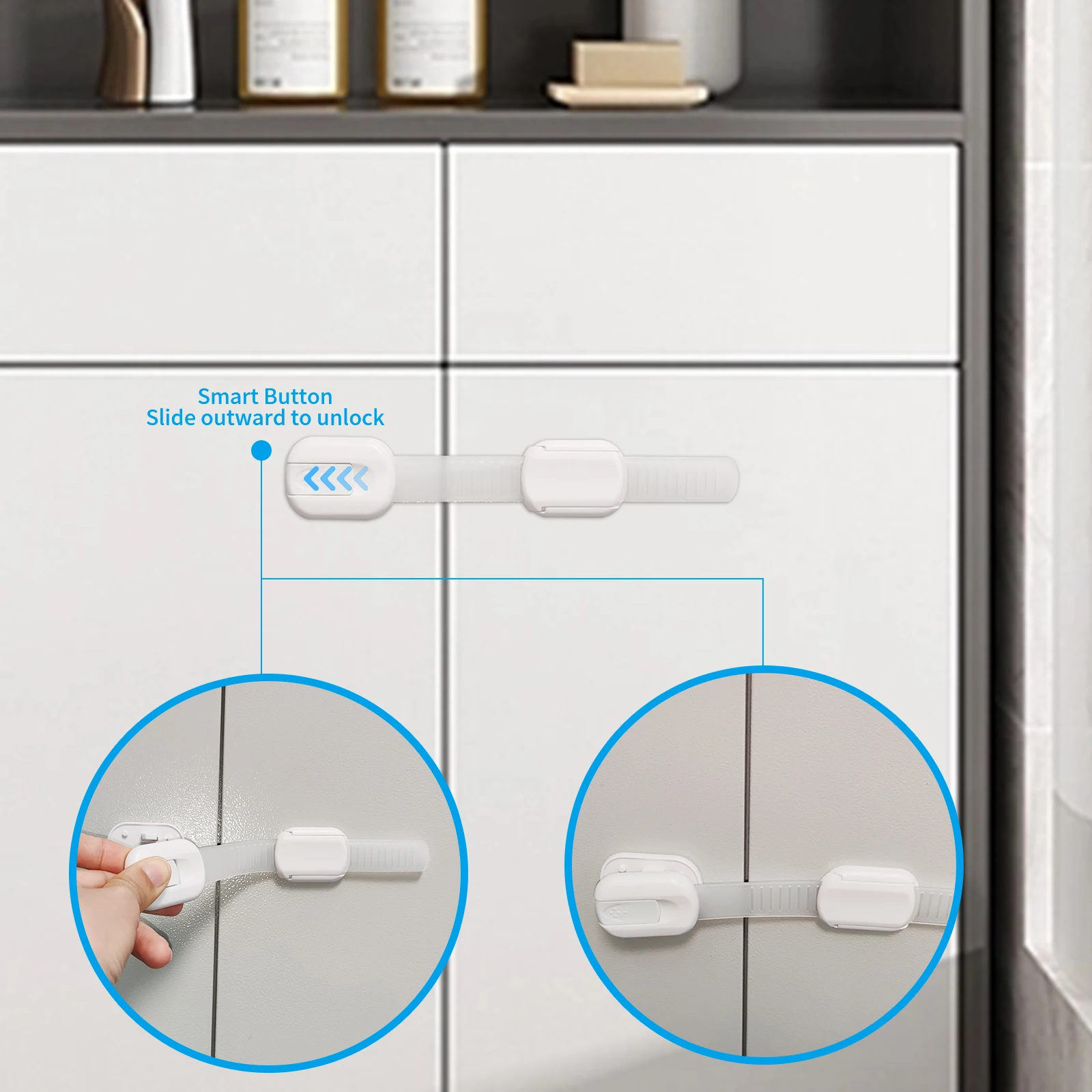 Multifunctional drawer toilet fridge baby child proof safety cabinet lock for kids