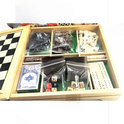
7 in 1 chess table wooden chess wooden board chesse cutting board set 