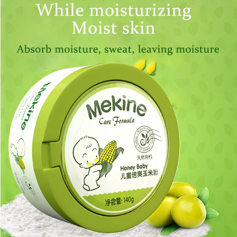 100% натуральный порошок для ванны, уход за кожей ребенка, 140 г, тальковый порошок для ребенка, уход за кожей тела, детский порошок кукурузы для Маринованного нагрева