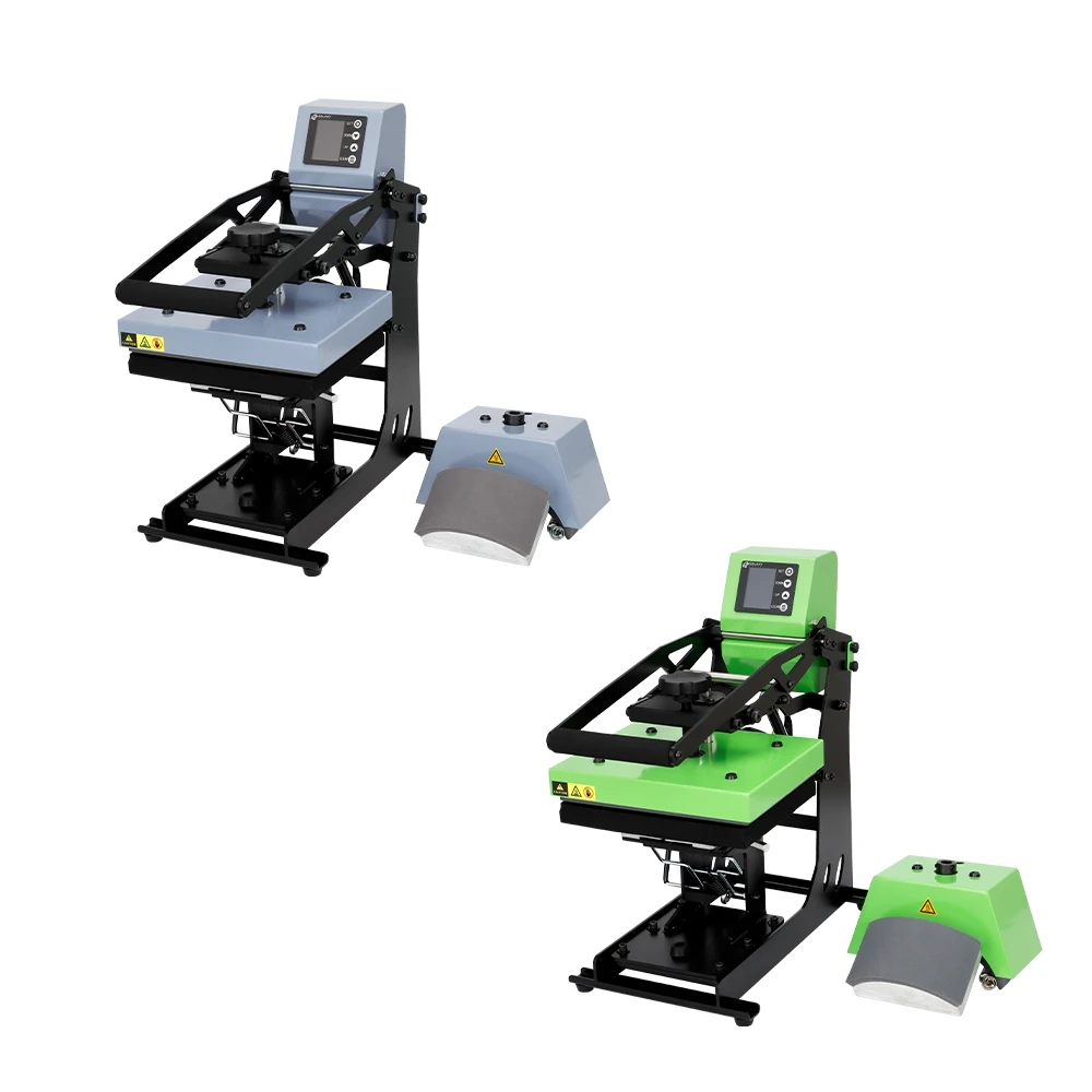 Galaxy Wholesale GS-604 Ramlock Logo And Cap 2 In 1 Hat Heat Press Machine For Logo Printing