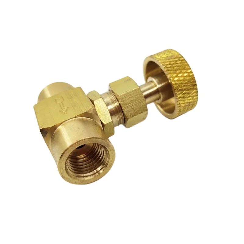 
High pressure female brass needle valves brass valve 1/4