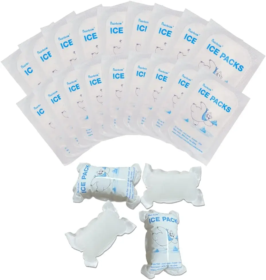 Dry Ice Packs for Shipping Food Cold Packs for Cooler Box Bags Leakproof Long Lasting Cold Ice Pack for Transport Frozen Food