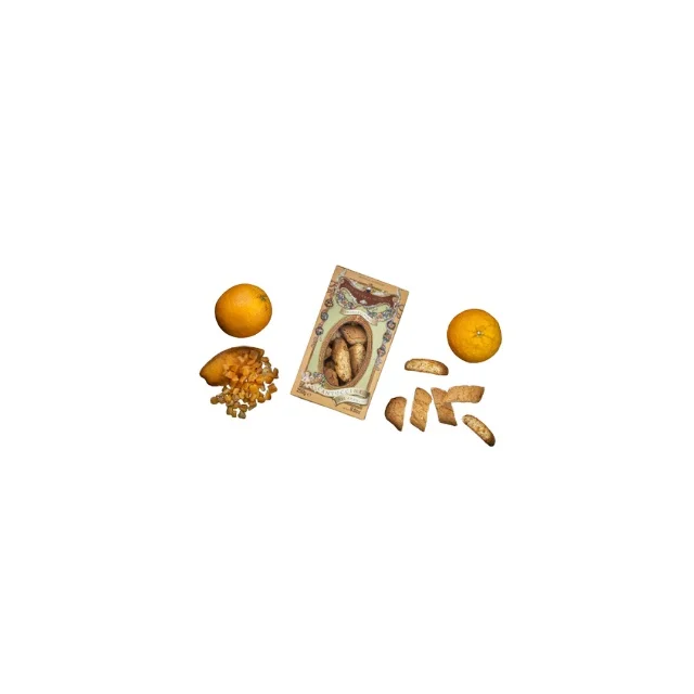 Wholesale High Quality Italian Traditional Cookie 250G Dessert Sweets Wholesale Orange Flavor Cantuccini Biscuits And Cookies