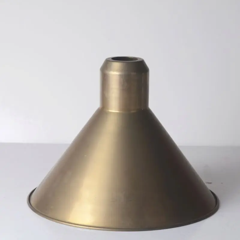 Cheap Small Lighting Accessories Custom Cover Metal Lampshade Gold Frosted Golden Brass Lamp Shades For Hotel