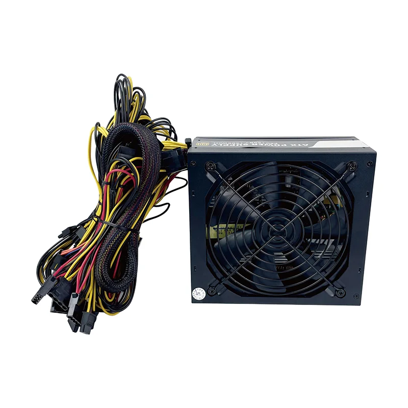 GWGJ 1600W PC Power ATX Power Supply PSU for 12 GPU
