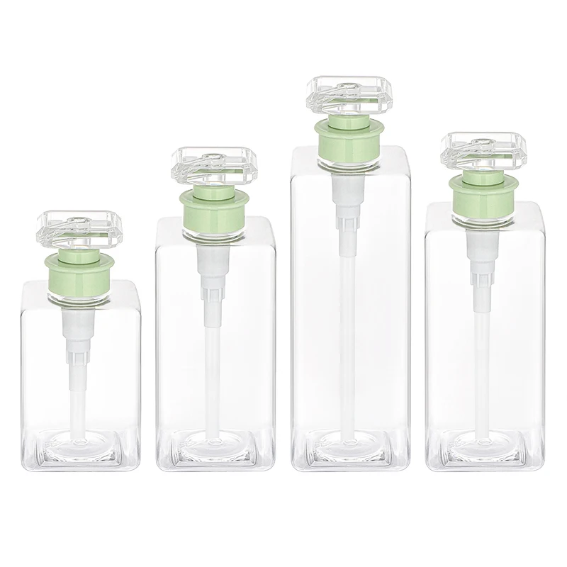 300 ml 16oz Eco green hibiki wholesale babby jolly body wash packaging kylie cosmetics clear conditioner gold shampoo bottles