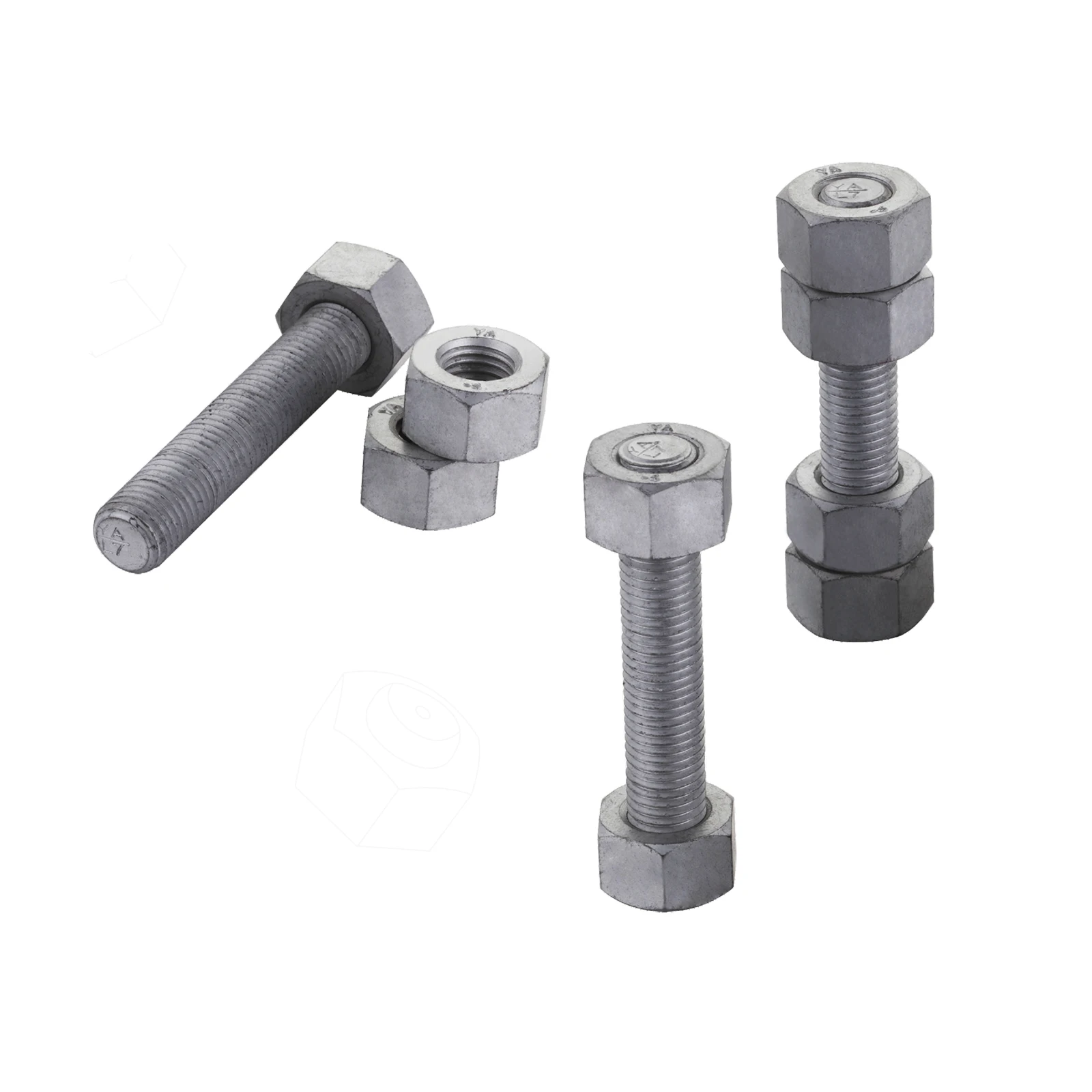 High Strength ASTM  A320 Grade  B8  B8T  B8M L7 L43 Alloy Steel/Stainless Steel Stud Bolt Set stud bolts with nuts and washers