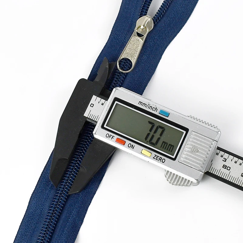 Meetee ZA019 5# DIY Handbag Garment Tailor Sewing Accessories Dress Zipper Sports Coat Nylon Zipper Double-Sided Pulling Head