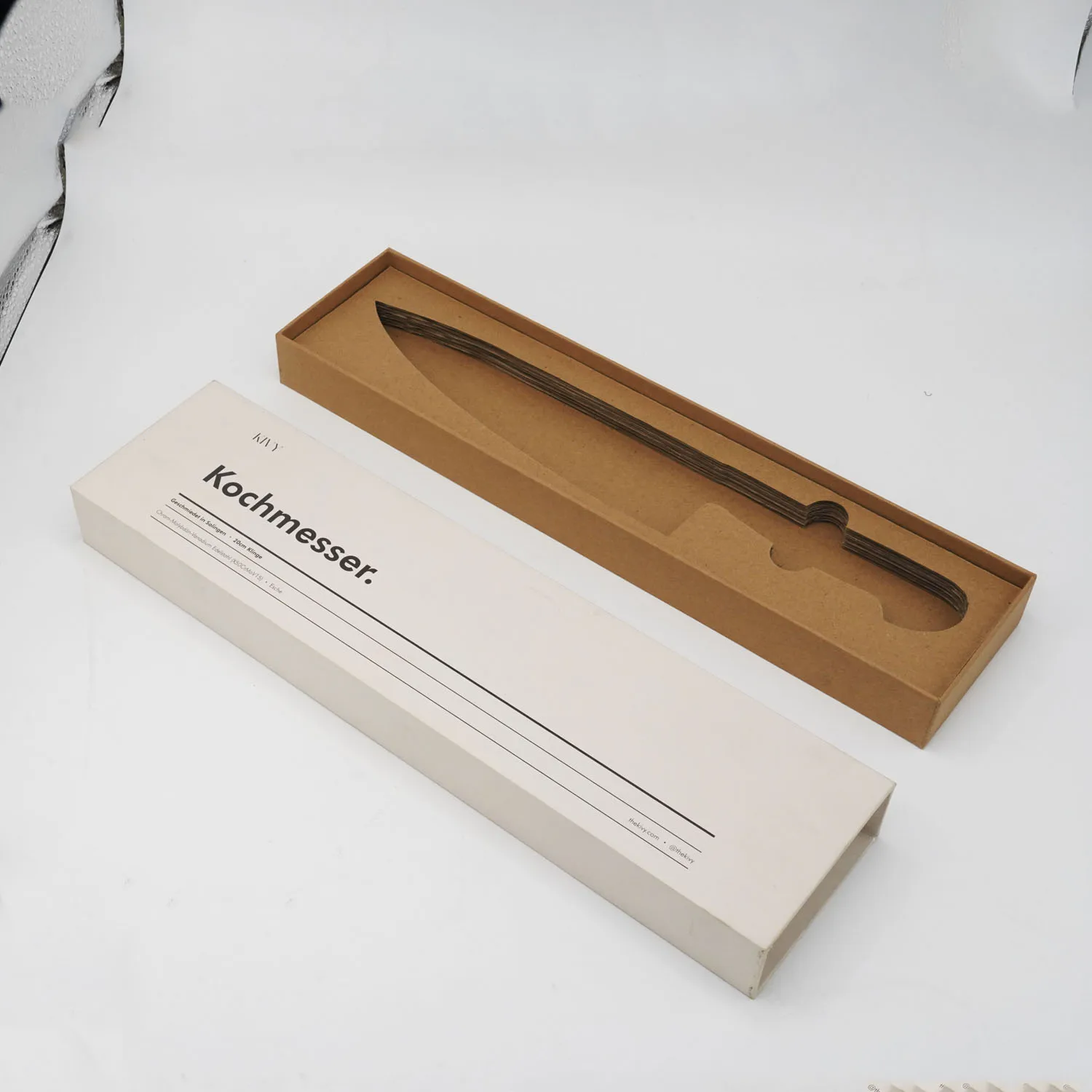 Manufacturer Sliding Drawer Box Custom Cardboard kitchen Knife Set Gift Packaging Box