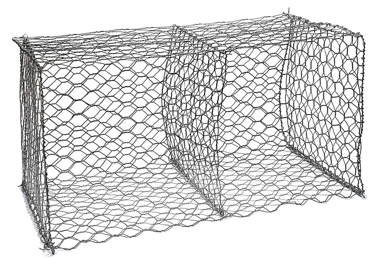 gabion boxes 3x3x13ft  Wire Mesh Cage Metal Hexagonal Wall Basket Gabion Welded Gabion Cage Box