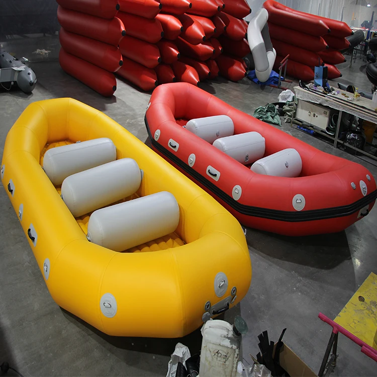 14.2ft PVC Hypalon Inflatable Boat 9 People Floating Air Floor Rafting Rowing Rescue Lake Sports Entertainment Sport Yacht