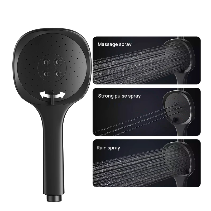 JOMOO Automatic Descaling Shower Mixer Large Storage Rack Multi-Function Rainfall Shower Set With Shattaf Bidet Sprayer