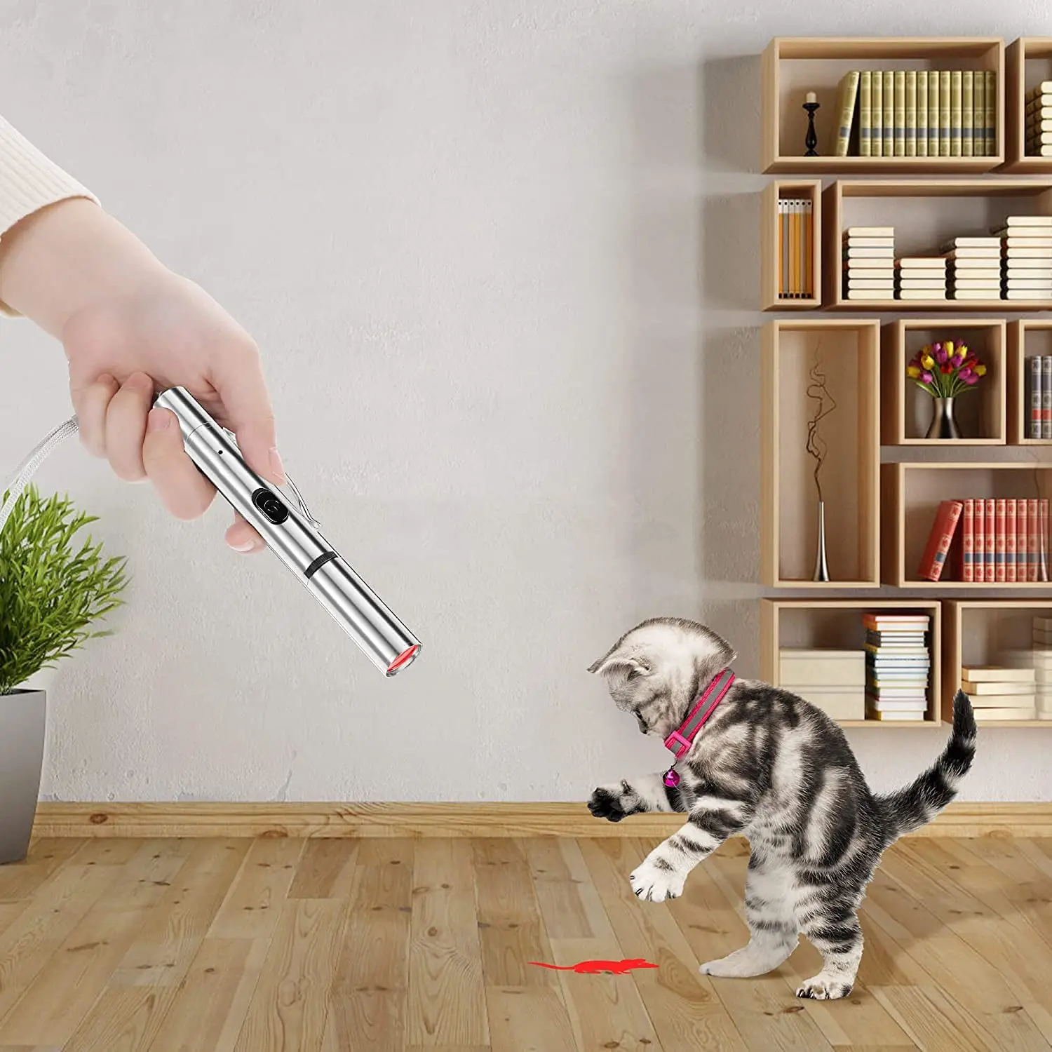 Customized Flashlight Laser Light Projector Pet Interactive Toy Dog Chase Play Projection Pen Cat Laser Pointer