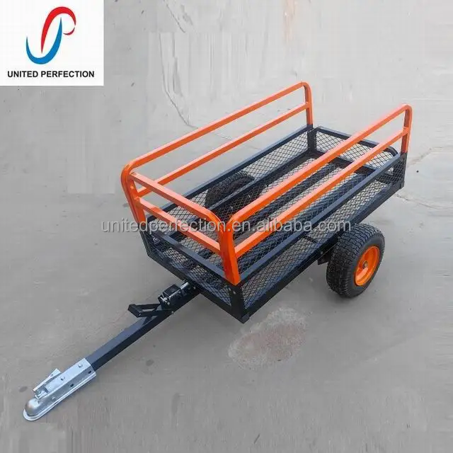 2023 best price Multi Purpose Pull Behind ATV DUMP TRAILER metal trailer trailer with offroad wheels with low MOQ