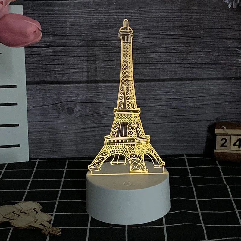 MU New products 2023 Innovative Erasable white base luminous message board 3d night light for birthday present daily gifts