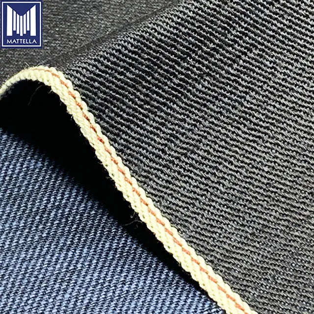 9oz high quality japanese denim fabric denim jeans fabric material dark bule warp indigo weft color customized available
