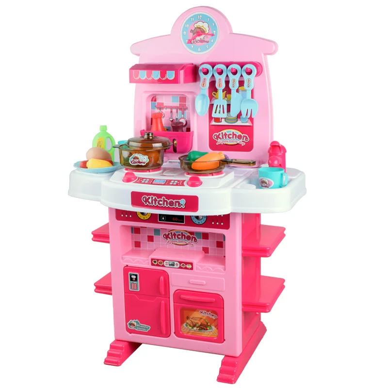 Popular Kitchen Play Set Toy Plastic Children Cooking Game Toy For Girl