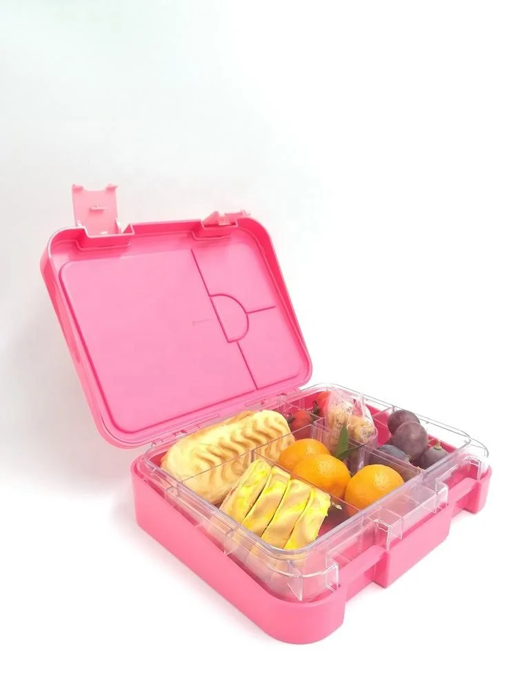 Buy Leakproof 4 and 6 Compartment Food Lunch Box Plastic Children Bento Lunch box