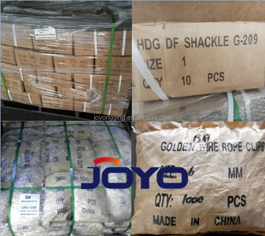 hot dip galvanized G2150 drop forged Dee  lifting marine bolt type safety pin d shackle