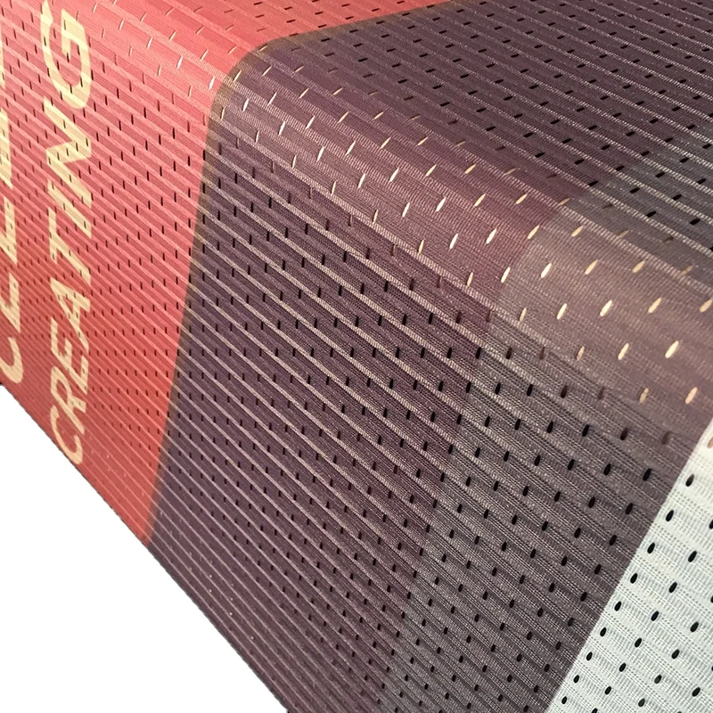 2022 hot sell waterproof outdoor one way vision advertising  mesh pvc banner