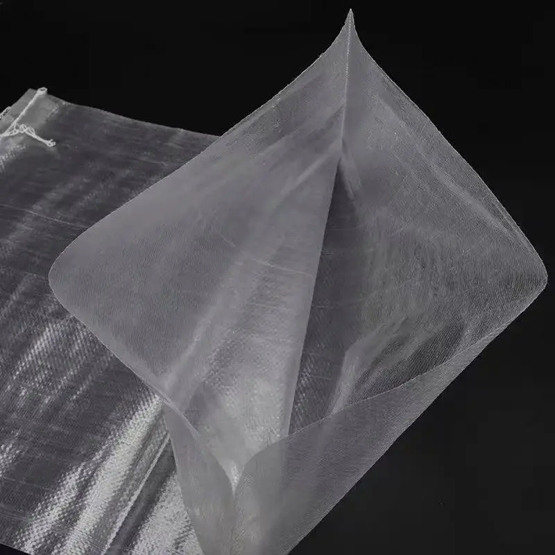 Plastic Woven Bag Small 25Kg 50Kg 75Kg Print Transparent Rice Oats Wheat Soybeans Wholesale Price