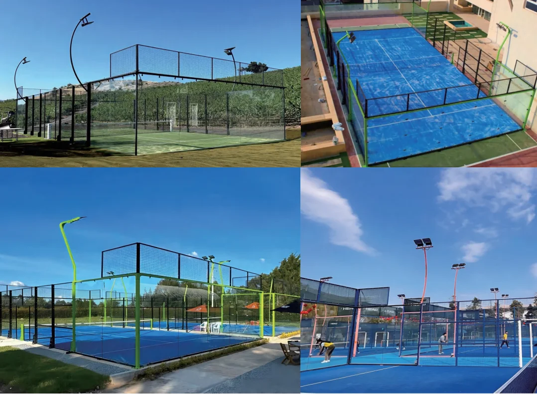 Non-Shrinking Professional Padel Tennis Court Equipment Supplier Padel Tennis Court for Indoor or Outdoor Paddle Tennis