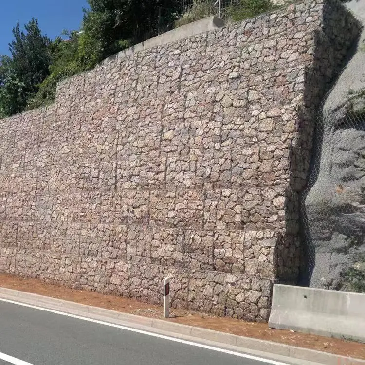 Galvanized reinforced mesh gabion cage as gabion basket for sale in philippines