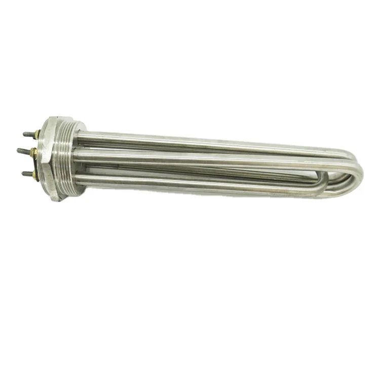 stainless steel industrial flange electric oil heating element boiler water immersion heater