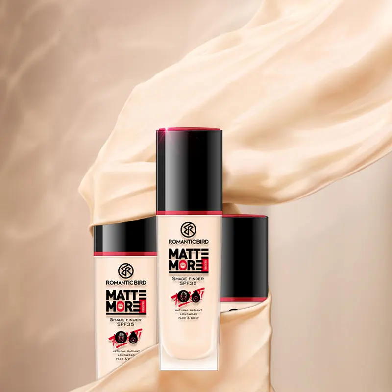 Romantic Bird 41 Color Private Label Foundation Waterproof Long Lasting Concealer Makeup 24 hours vagan Matte Liquid Foundation