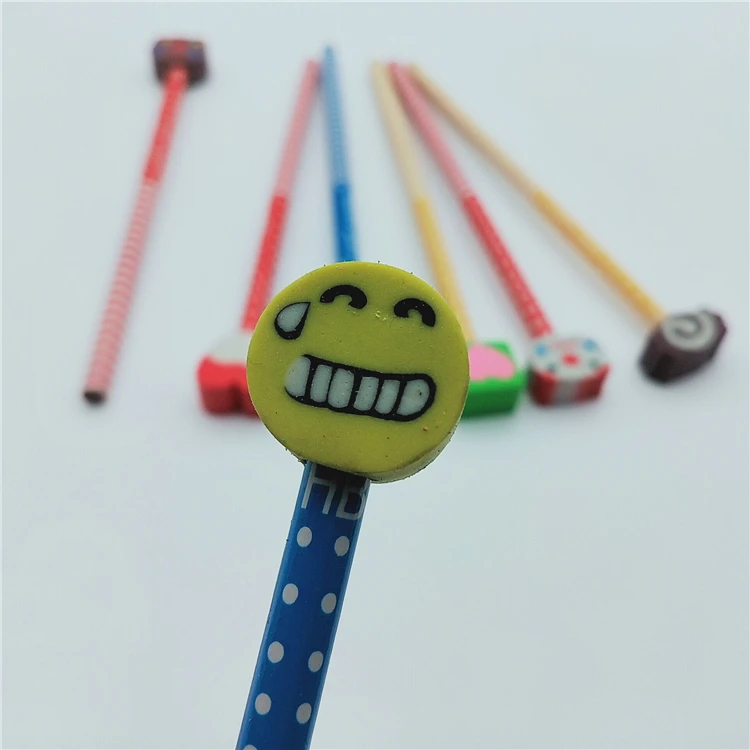 New arrival best-selling personalized cute wooden pencil with eraser custom stationery