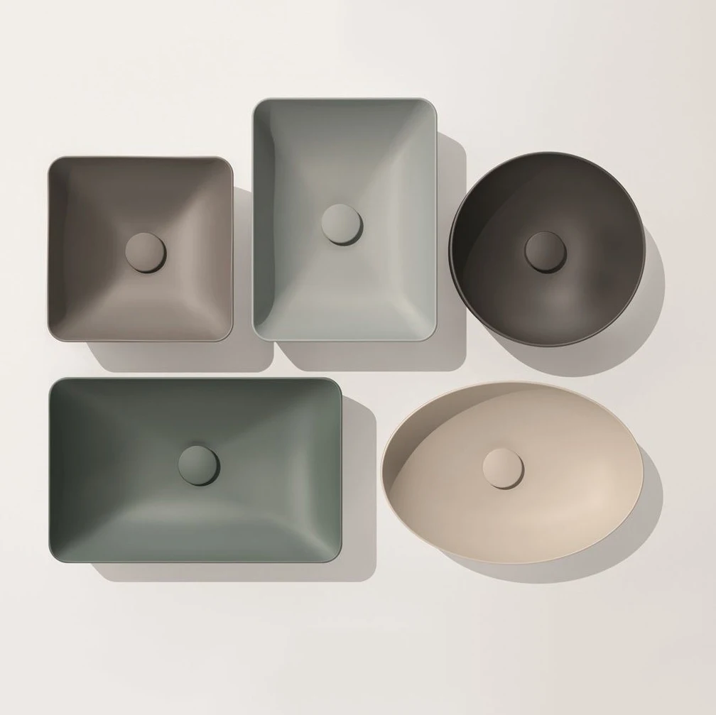 Modern Vanity Top Basin Matte Color Ceramic Art Luxury Lavabo Bathroom Ceramic Countertop Bathroom Sinks Wash Basins