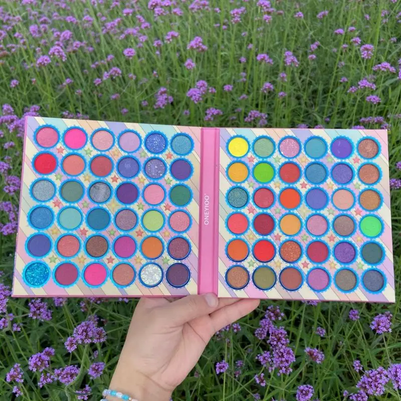 IGOODCO 72 color European and American girls pattern eyeshadow tray Matte pearl glittermulti-color makeup