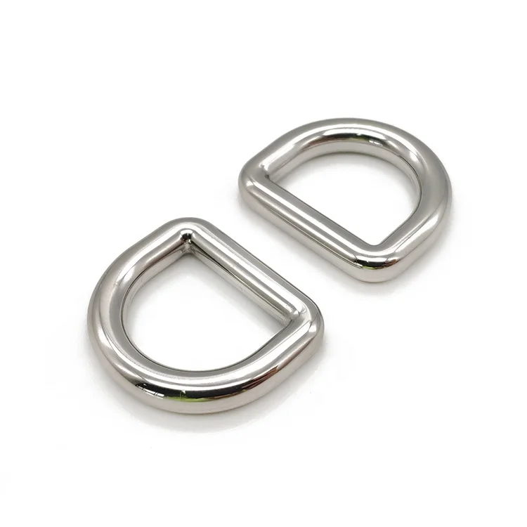 16mm hardware zinc alloy round wire d ring buckle for leather accessories webbing and bag handles