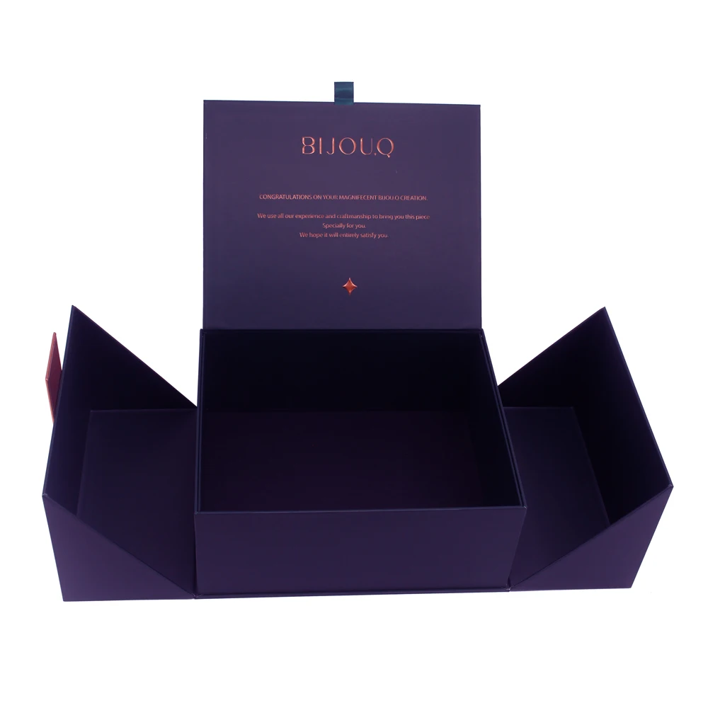 Unique Luxury Exclusive Cardboard Two Double Door Open Magnetic Gift Packaging Box