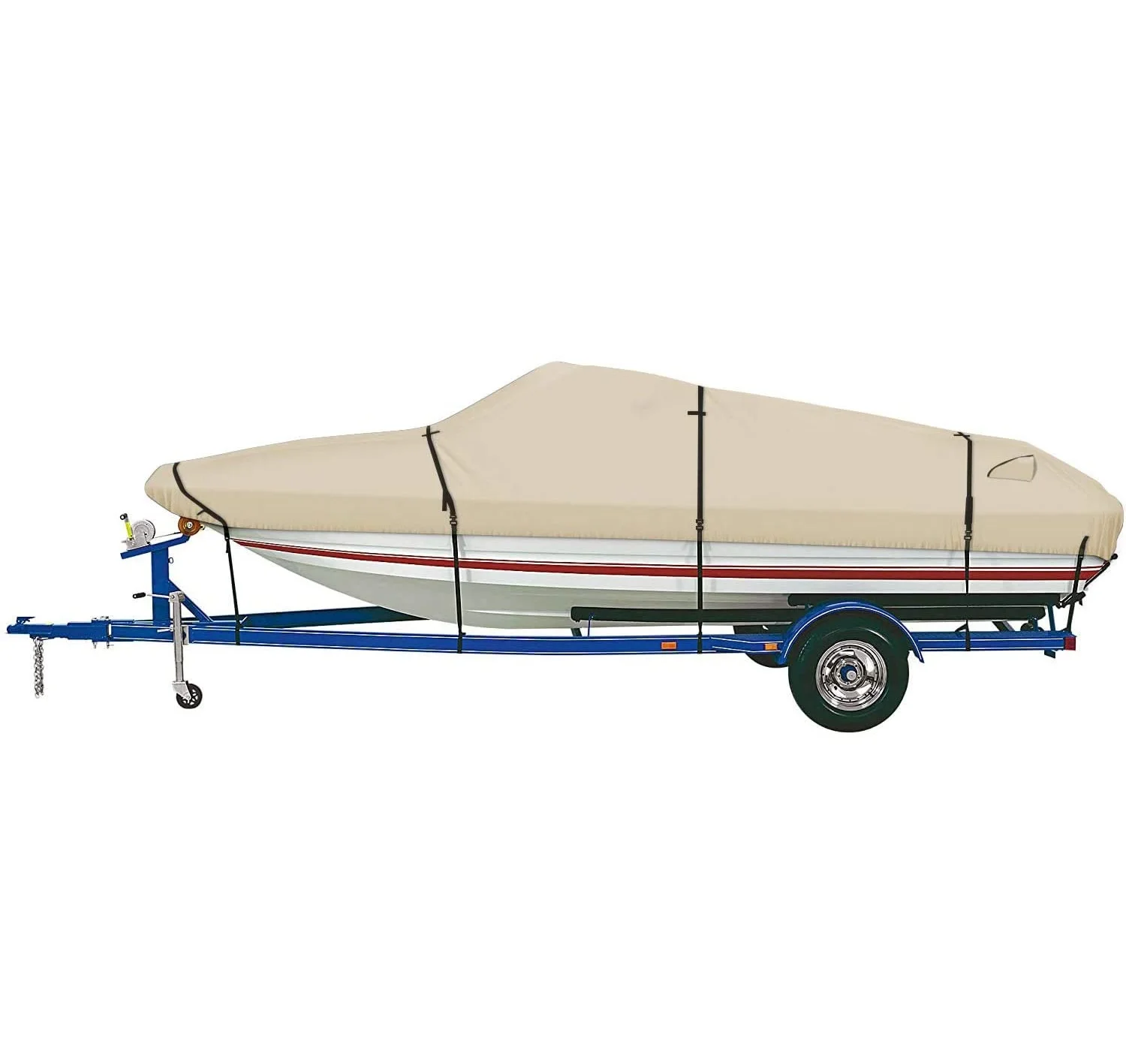 
Heavy duty 600D Oxford fabric marine grade polyester yacht cover canvas trailerable waterproof universal boat cover 