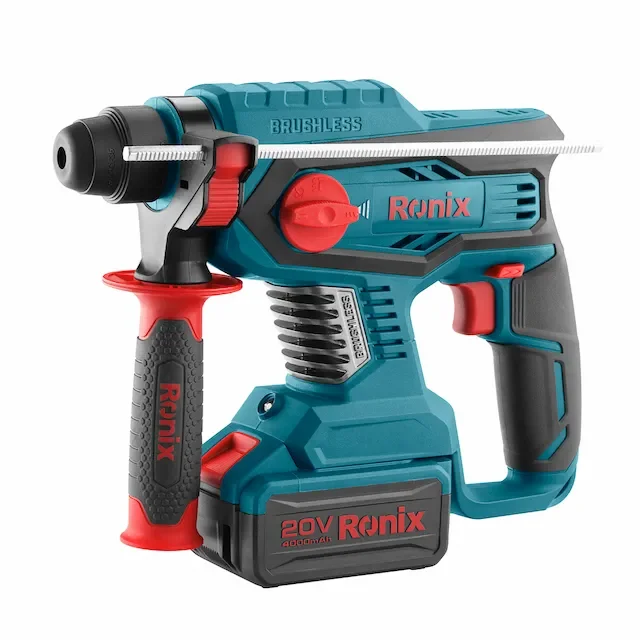 RONIX 8910K 20V комплект бесщеточного роторного молотка 22 мм SDS Plus 2.2J Высокоэффективная мощная аккумуляторная ударная дрель
