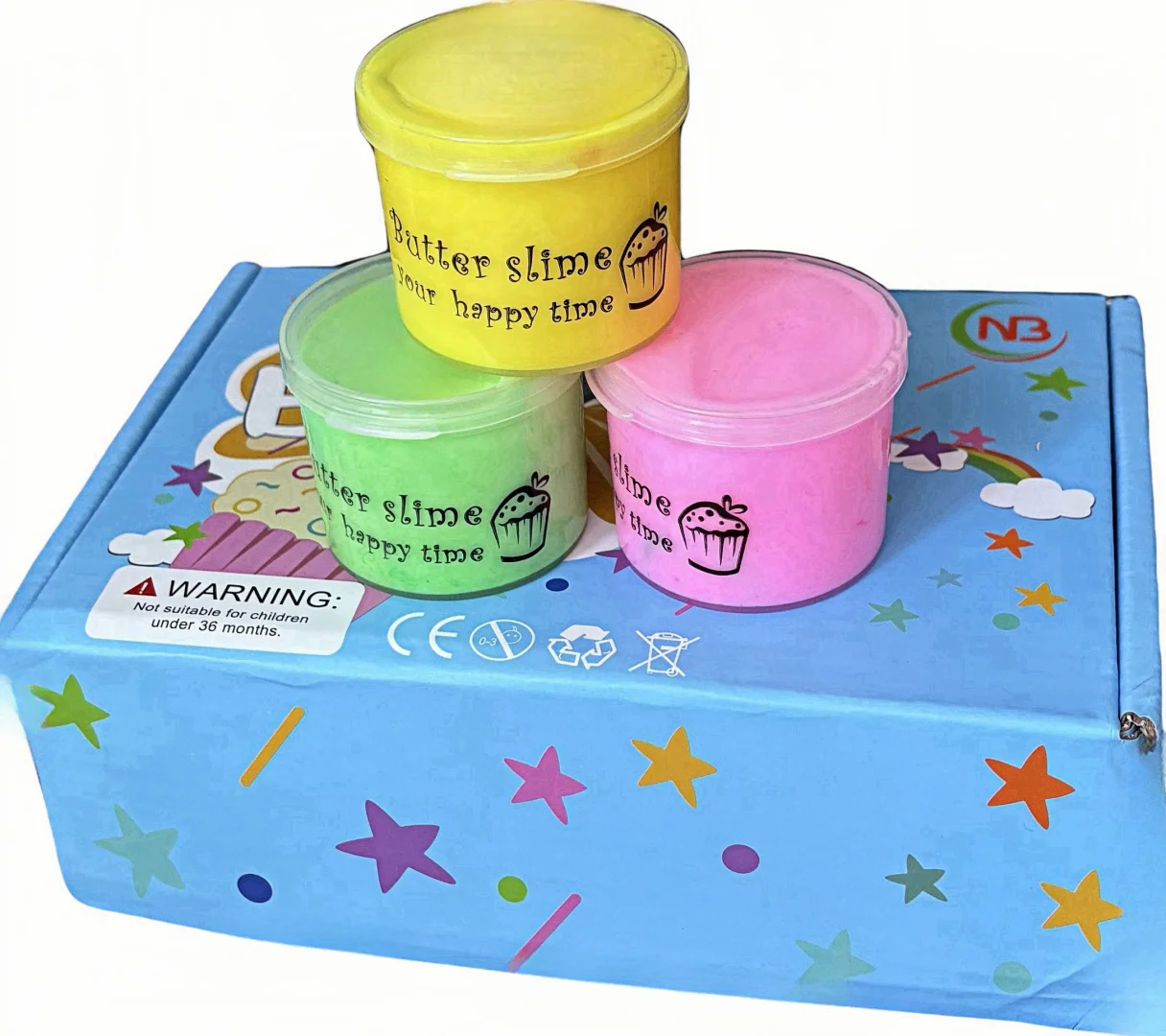 Custom DIY slime making kit educational toy diy -includes crystal clear slime foam balls