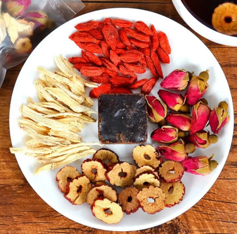 Китайский женский чай коричневый сахар имбирь красные финики Детокс травяной теплый индивидуальные пакеты оптовая продажа с фабрики