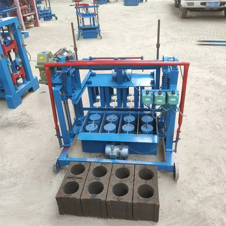 Hot sale hollow block fly ash cement manual  brick making machine